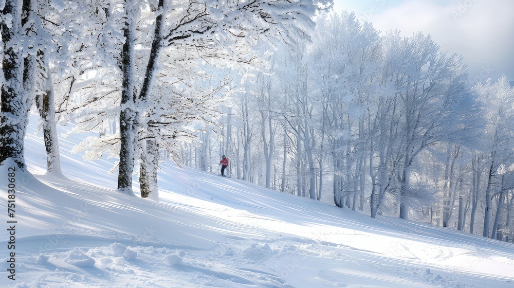Fototapeta premium mountain snowy slope