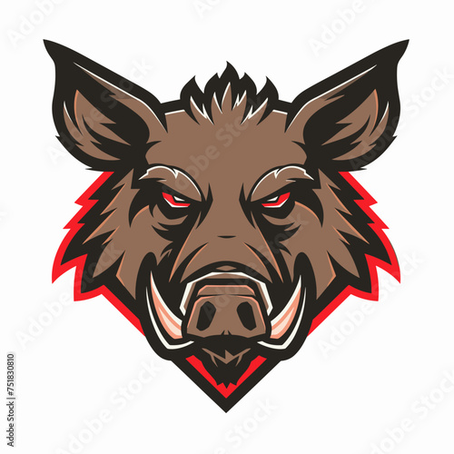 a wild boar esport vector logotype, logo boar, icon boar, sticker boar, symbol boar, emblem boar, pig