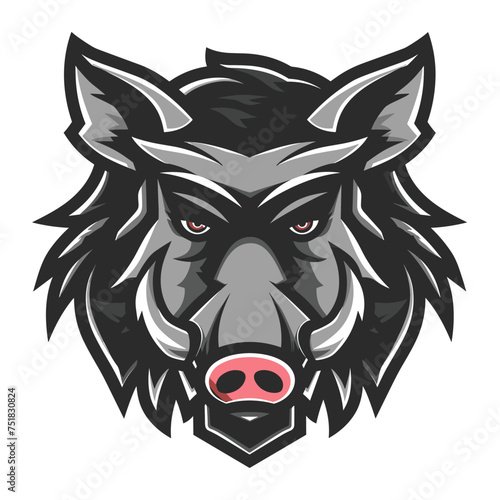 a wild boar esport vector logotype, logo boar, icon boar, sticker boar, symbol boar, emblem boar, pig
