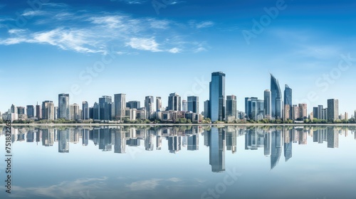 scape skyline city background © vectorwin