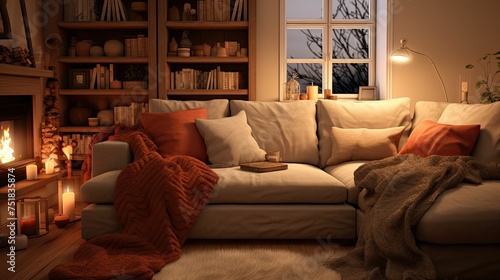 serene cozy interior room
