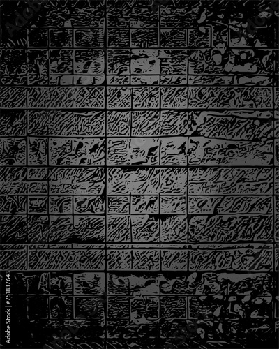 Vektor Hintergrund - altes Mauerwerk - Mystisch - Monochrom - Design Texturen