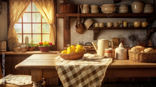 cooking table kitchen background