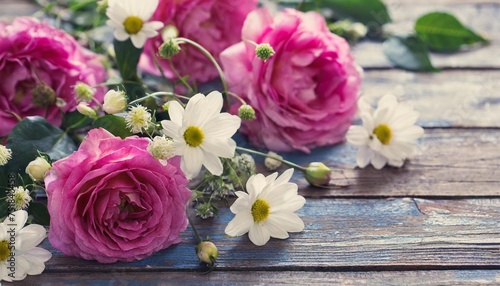 background with fresh flowers
