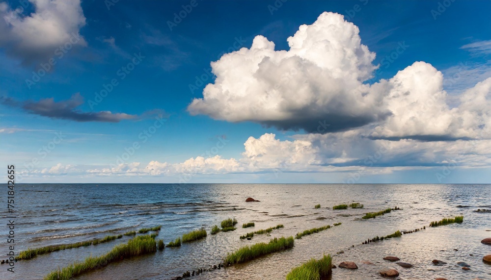 sky over the baltic sea landscape