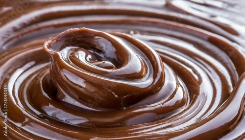 melted chocolate background brown liquid swirls
