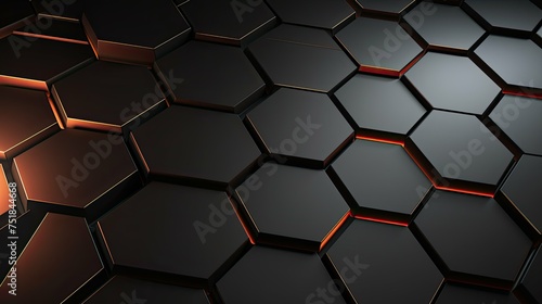 design black hexagon background