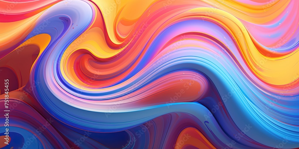 Glossy and vibrant abstract fluid shapes with a captivating, swirling pattern effect Glossy and vibrant abstract fluid shapes with a captivating, swirling pattern effect