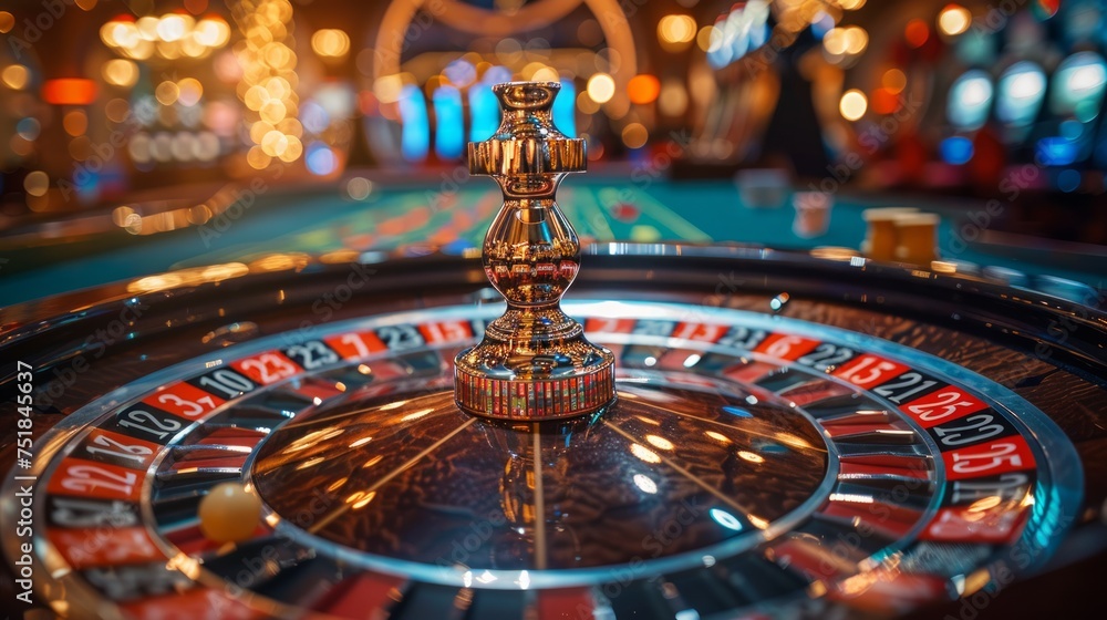 Man in Suit Leaning Over Roulette Man in Suit Leaning Over Roulette