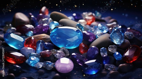 luxury gem jewelry background photo