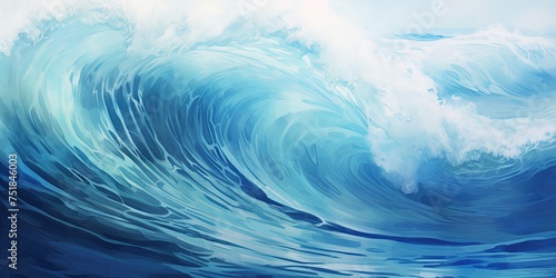 Blue Wave Background © Svitlana