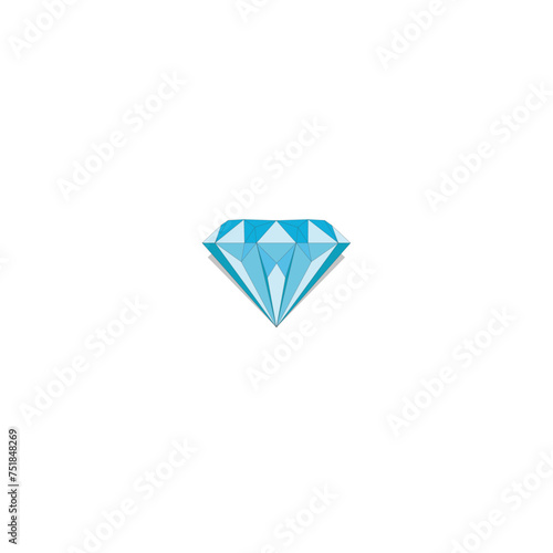 Vector drawing of a diamond