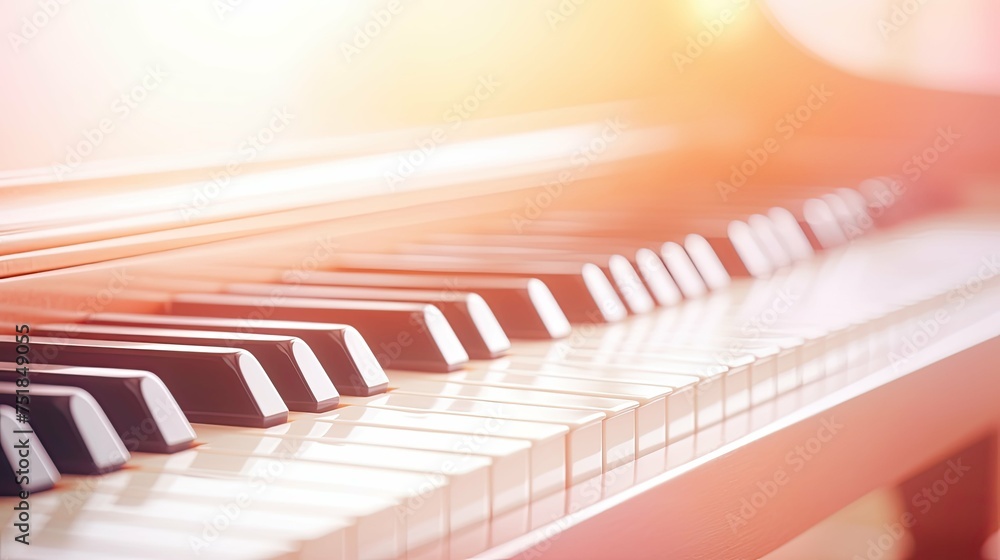 Fototapeta premium instrumental piano music background