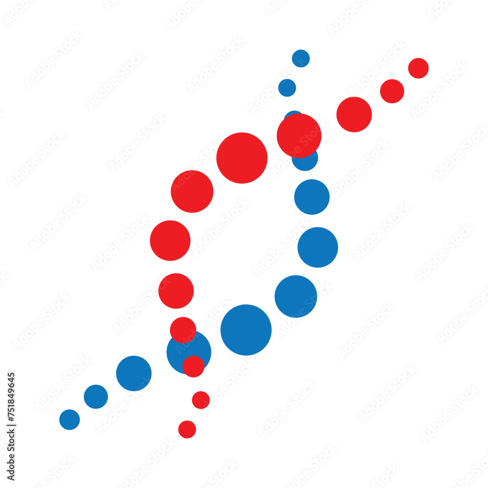 Genetic DNA icon vector illustration design template