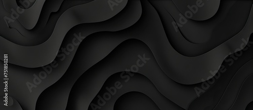 Paper textures with black colors and curves. vector illustration, in accurate topography style, deep shadows photo
