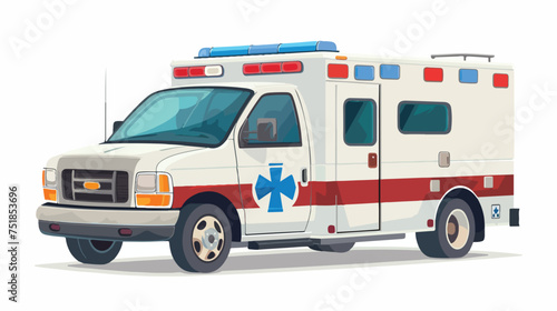 An ambulance medically equipped vehicle
