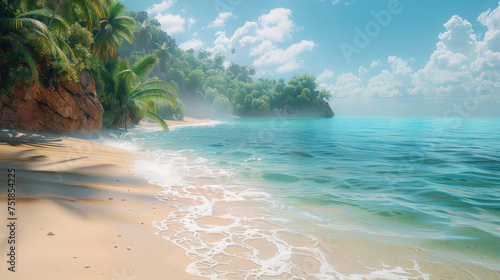 Untouched tropical beach in Sri Lanka. © Matthew