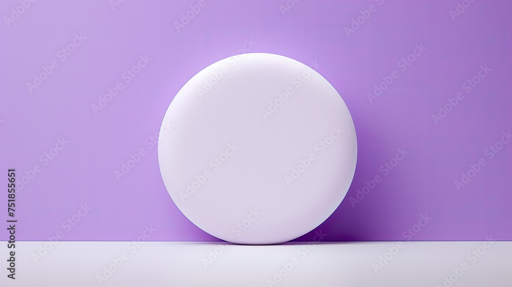 Obraz premium round circle violet background