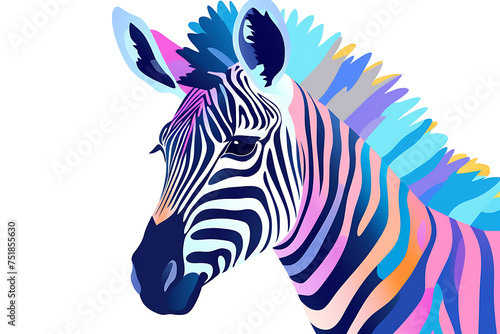 Pastel  Zebra Artistry