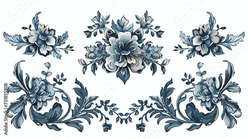 Fototapeta Naklejka Na Ścianę i Meble -  Beautiful Victorian vector design