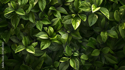 Close Up of a Bush With Green Leaves
