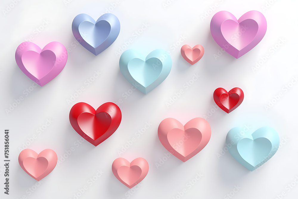 Collection of Glossy Hearts