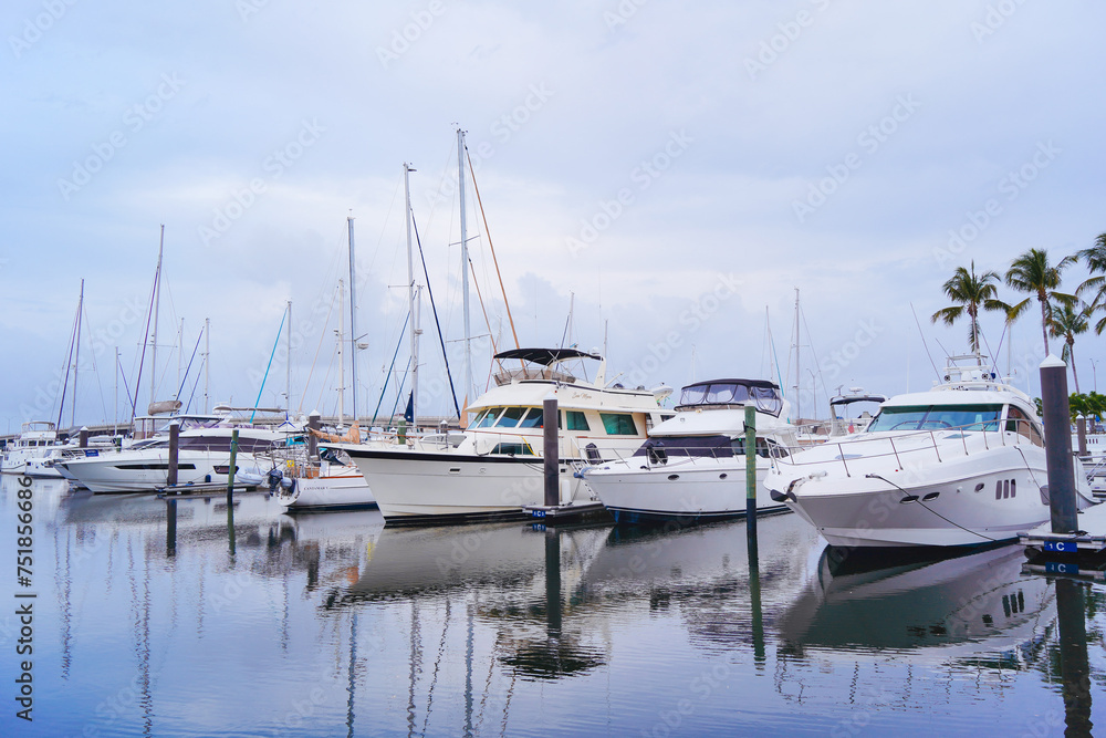 Bradenton, FL, USA - 03 02 2024: The landscape of Bradenton harbor and manatee river Bradenton, FL, USA - 03 02 2024: The landscape of Bradenton harbor and manatee river