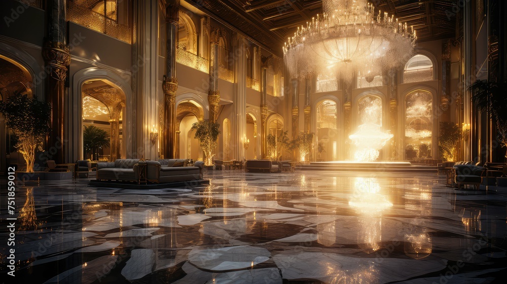 Obraz premium chic shiny luxury background