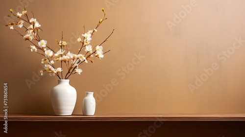 neutral white brown background © vectorwin