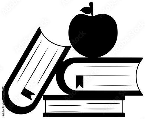 teacher illustration preschool silhouette book logo apple icon education outline school kid happy child girl t shirt student sticker kindergarten shape of happy child for vector graphic background