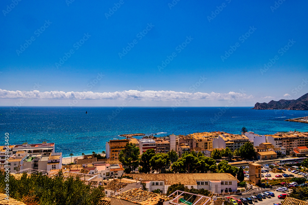 sea view from the viewpoint in Altea