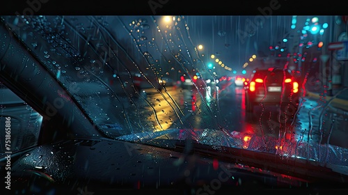 puddles driving in rain