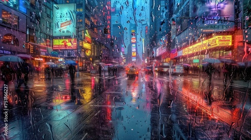 pacific rain city photo