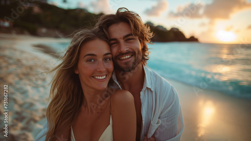 Joyful moments of love and laughter captured in golden sunset light