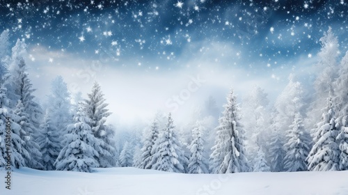 chill cold snow background © vectorwin