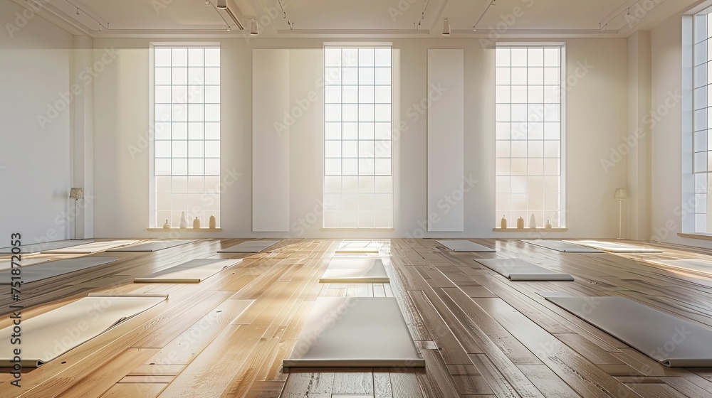 Obraz premium calm empty yoga studio