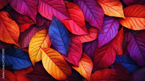 seasonal bright leaves background