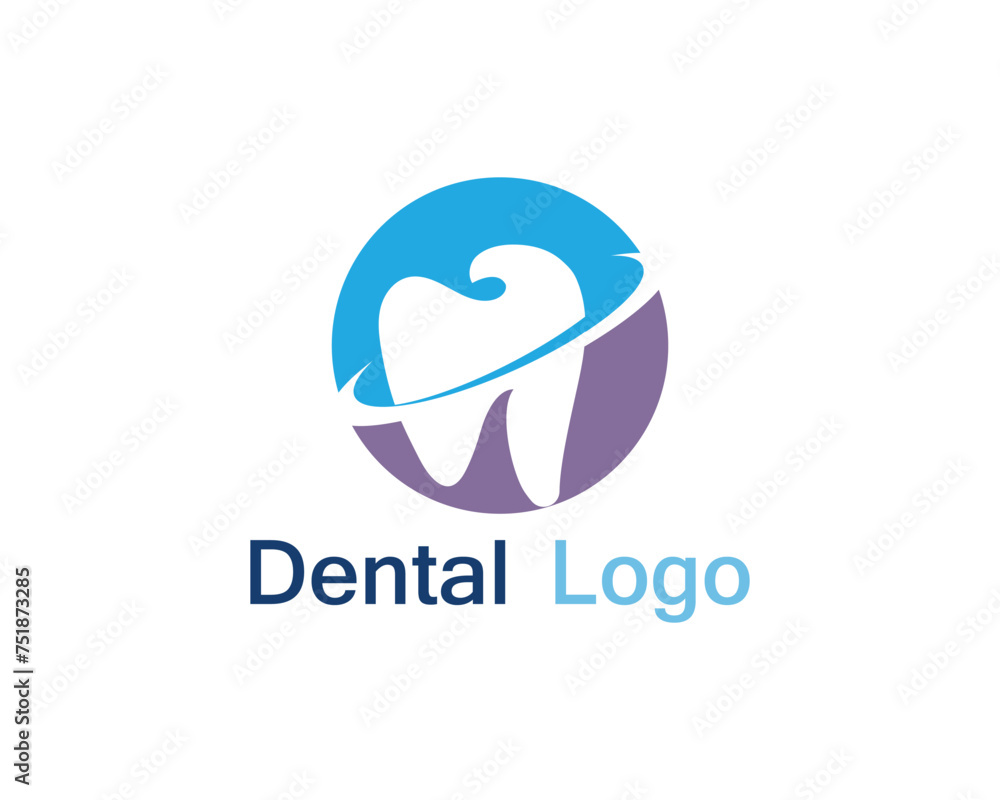 Dental care logo and symbol