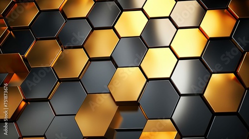 abstract element hexagon background