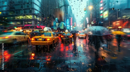 delay rain traffic © vectorwin