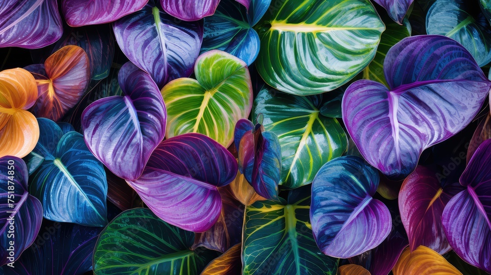 tropical exotic leaves background tropical exotic leaves background