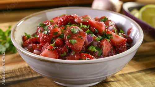fresh strawberry salsa