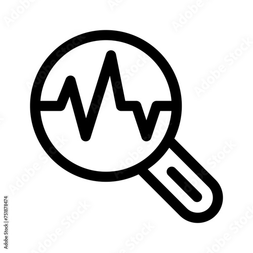 diagnose line icon
