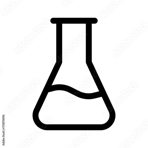 erlenmeyer line icon