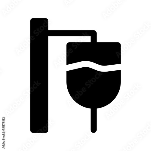 hospitalization glyph icon