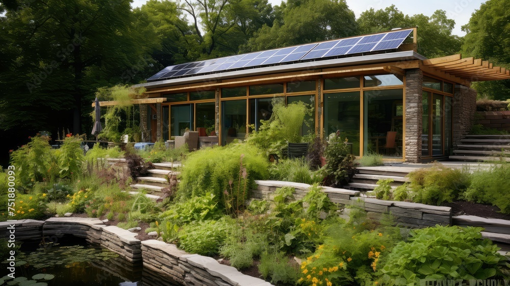 Obraz premium charming structure cottage building