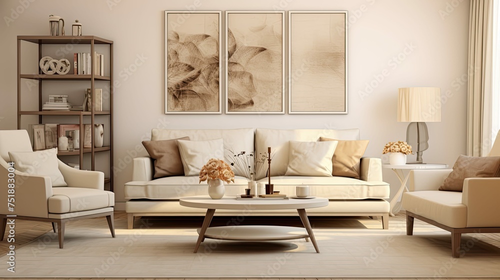 Obraz premium modern design biege background