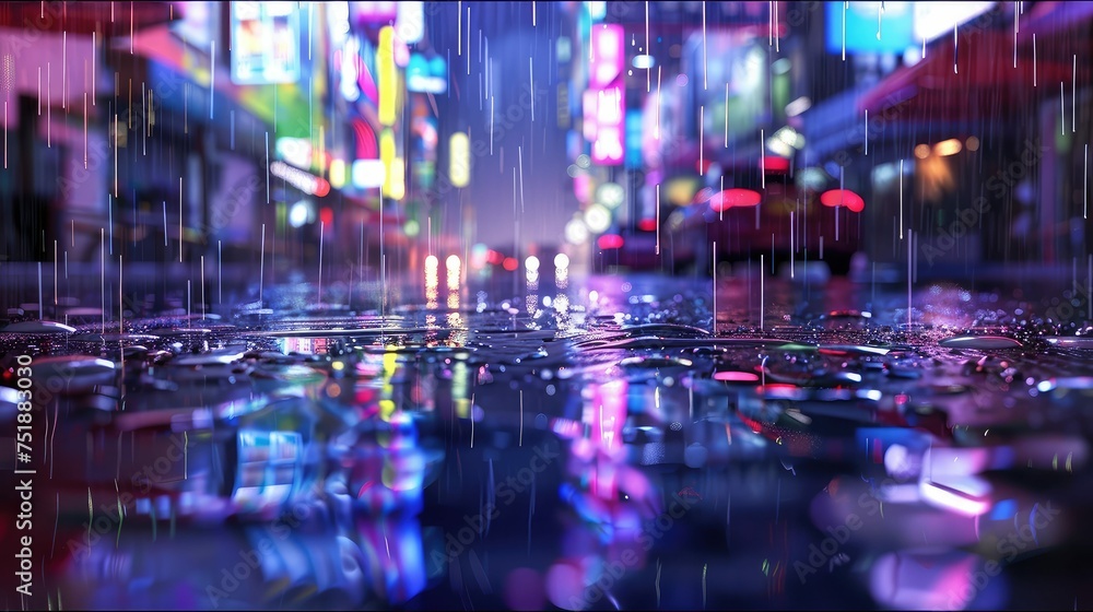 wet rainy background