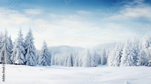 frozen snowy snow background © vectorwin