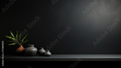 contrast surface black background